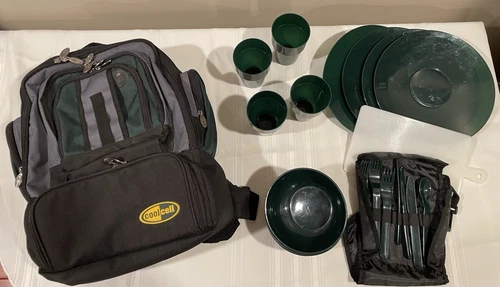 picnic backpack with dishes CoolCell brand 