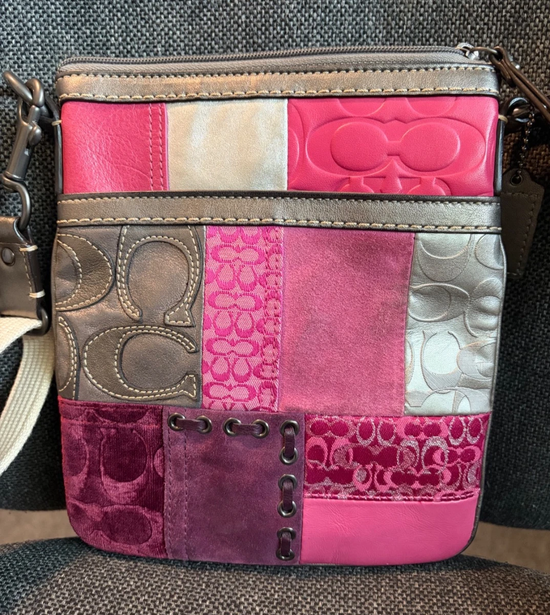 25+ Coach Patchwork Pink Bags & Handbags for Women for sale