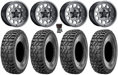 Method 414 15'' Wheels Gr +38mm 33'' Ridge Saw 2.0 Tires Polaris RZR Turbo R&Pro R