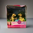 Vintage 2001 Barbie Bobbin Bow-Wows Golden Retriever Pups Mattel #67388