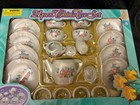 VINTAGE 1999 21 PIECE FINE PORCELAIN CHINA CHILD'S TEA SET In Box — photo 1