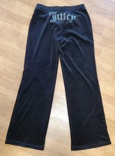 Juicy Couture Women's Small Black Velour Stretch Pants Juicy Couture Sweatpants