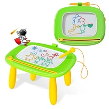 Kikidex Magnetic Drawing Board, Toddler Girl Toys for 1-2 Year Old, Doodle Bo...