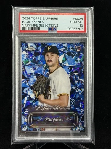 2024 TOPPS CHROME SAPPHIRE PAUL SKENES SELECTIONS ROOKIE #SS24 PSA 10 RC