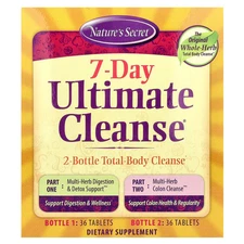 Nature s Secret 7-Day Ultimate Cleanse 2-Part Total-Body Cleanse No Artificial