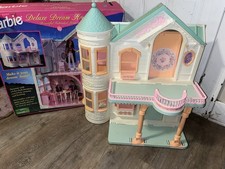 1998 Barbie Victorian Deluxe Dream House #18638 With Box - Working Elevator