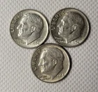 Lot Of 3  1964 Roosevelt Dimes 90% Silver