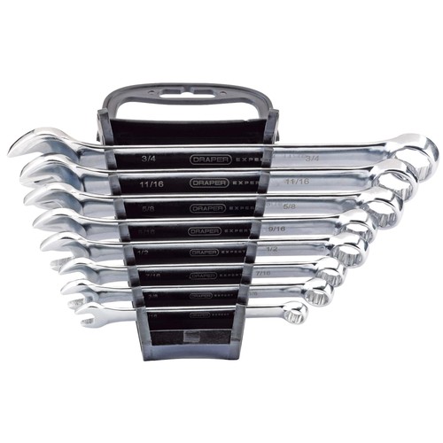 Draper Imperial Kombination Schraubenschlüssel Set 8 Stück Größe 5/16 - 3/4 AF 85939