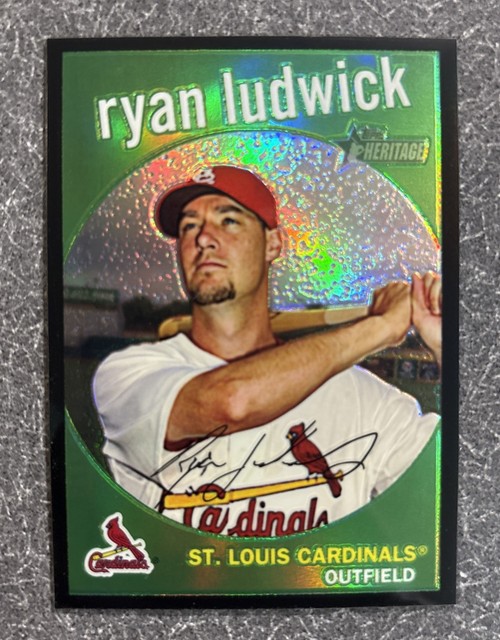Ryan Ludwick 2008 Topps Heritage Black Refractor #C212 /59 Cardinals Reds