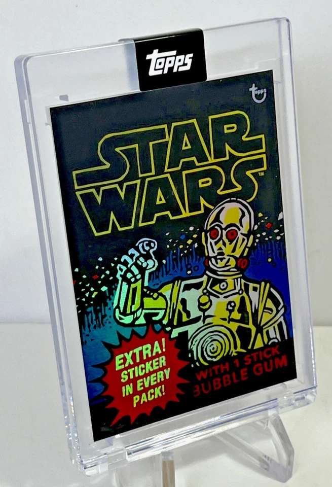 Tarjeta 2022 Topps Star Wars May the 4th #1 C-3PO Blake Jamieson Rainbow Foil/99 Foto 4 de 4