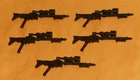vintage G.I. GI JOE TUNNEL RAT GUN lot x5 weapons parts FREE SHIP