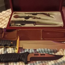 Winchester knife set steel river knife and muela hunting knife collectiob