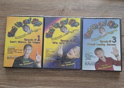 SEALED: Shut Up And Sign 3-DVD LOT ASL American Sign Language Bob Hiltermann