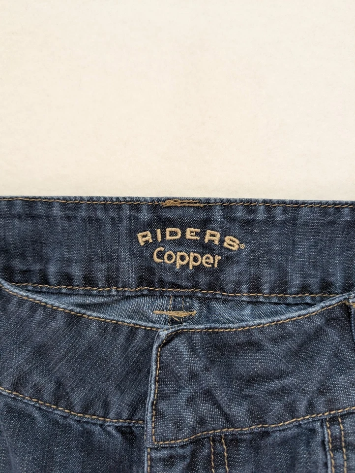Pantalones cortos de mezclilla cargo Riders Copper para mujer bermudas skimmer talla 7/8M Foto 4 de 4