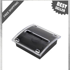 Sticky Note Dispenser, Acrylic Note Holder, 3 x 3 Inch, Clear Top Black Base