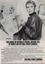 1984 Vintage Print Ad Wall Street Journal Colombe Nicholas Dior Business Trends