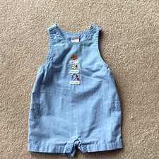 GYMBOREE ONE PIECE ROMPER 3-6 MONTH SLEEVELESS, BLUE, VINTAGE 2001, SUMMERTHINGS