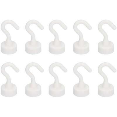10er Set Weiße Magnethaken, Extra Stark bis 5kg   Elegante Raumgestaltung