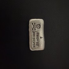 1 Troy Ounce .999 Silver Bar 80.00 per troy oz