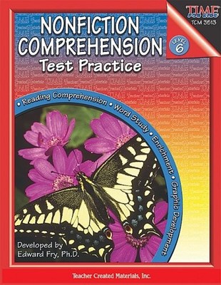 NONFICTION COMPREHENSION TEST PRACTICE, LEVEL 6 By Teacher Created Resources