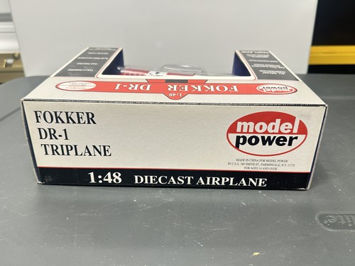 Model Power Fokker DR-1 Triplane Diecast 1:48 Manfred von Richthofen NIB - Picture 3 of 11