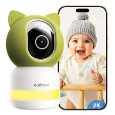 Baby Monitor with Camera and Audio, 2K 4MP Indoor Security Camera for Home, 3...