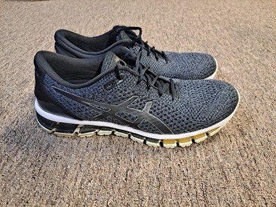 ASICS Men's GEL-Quantum 360 Knit 2 Shoes BLK/CARBON/PALE GOLD Size 10.5 US