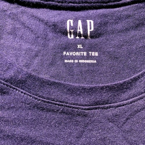 Camiseta favorita azul marino liso GAP para mujer talla XL cuello redondo manga corta - Imagen 2 de 8