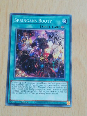 yugioh card - Springans Booty - LIOV-EN054 1ST EDITION | eBay UK