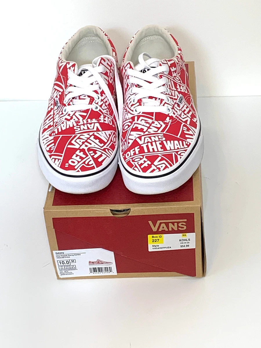 Vans Doheny Off The Wall Racing Red Sneakers Men 10 | eBay