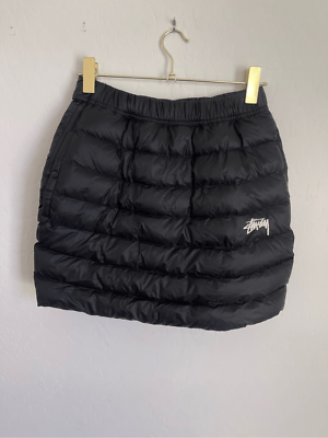 STUSSY X NIKE Black Puffer Streetwear Mini Skirt Size Small NWT | eBay