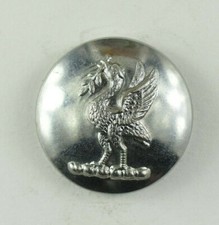 1870s-80s Stork Bird Seal Crest Uniform Button Original E4CT
