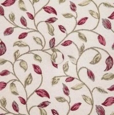 Voyage CERVINO CREAM AUBERGINE Roman Blind Deluxe 150cm x 165cm 