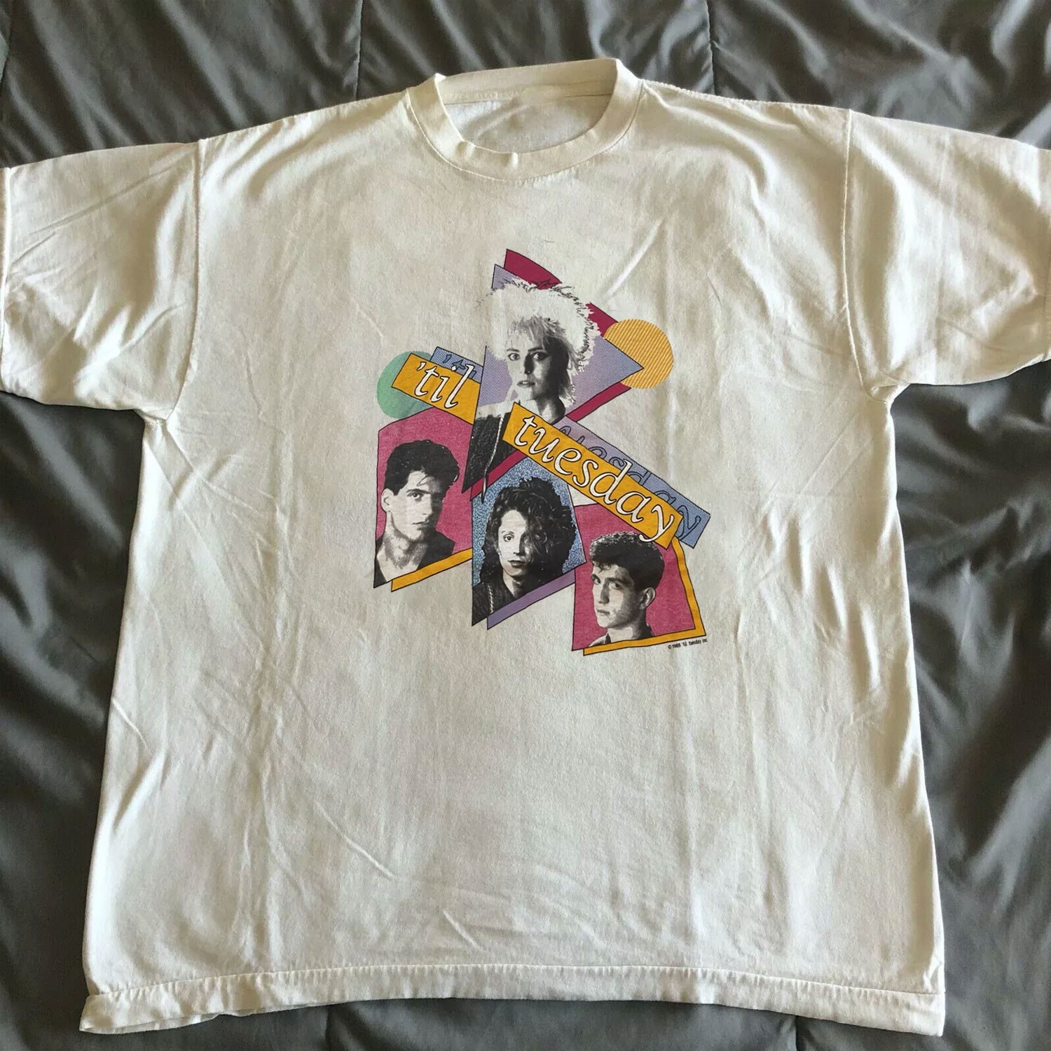 80s Til Tuesday Vintage Tour Shirt New Wave Band Aimee Mann Tee
