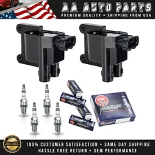2 Ignition Coil & 4 NGK Iridium Spark Plug for Toyota Camry 1997-2001 2.2L UF180