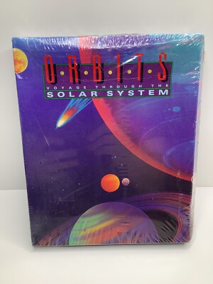 PC Big Box Orbits Voyage through the Solar System 3.5 & 5.25 Floppy IBM *Read*