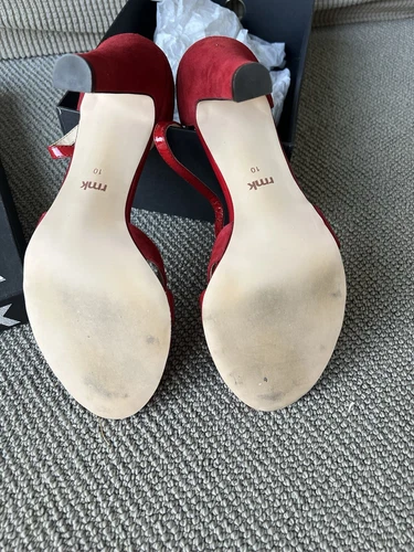 Red Leather Heels 41 - Picture 3 of 4