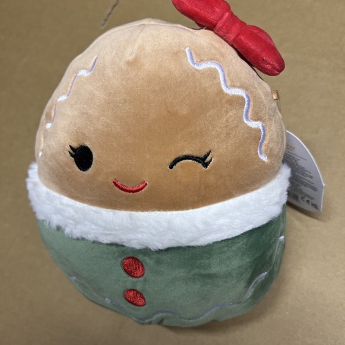 Brand New With Tags Squishmallows Gina the Gingerbread 8" Soft Toy Plush New - Picture 3 of 3