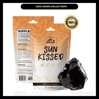 AURIVA SHILAJIT Pure Himalayan Shilajit Resin | Fulvic Acid Lab Tested Vegan 100% PURE & Organic