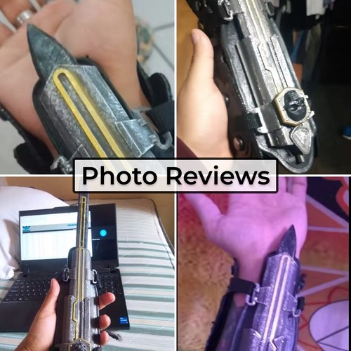 Assassin's Creed 1:1 Sleeve Arrow Sleeve Blade Prop Can be Ejected Cosplay Decor - Picture 2 of 3