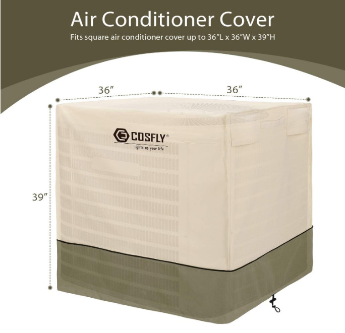 Air Conditioner Cover for Outside Units-Durable AC Cover 36 x 36 x 39 inches
