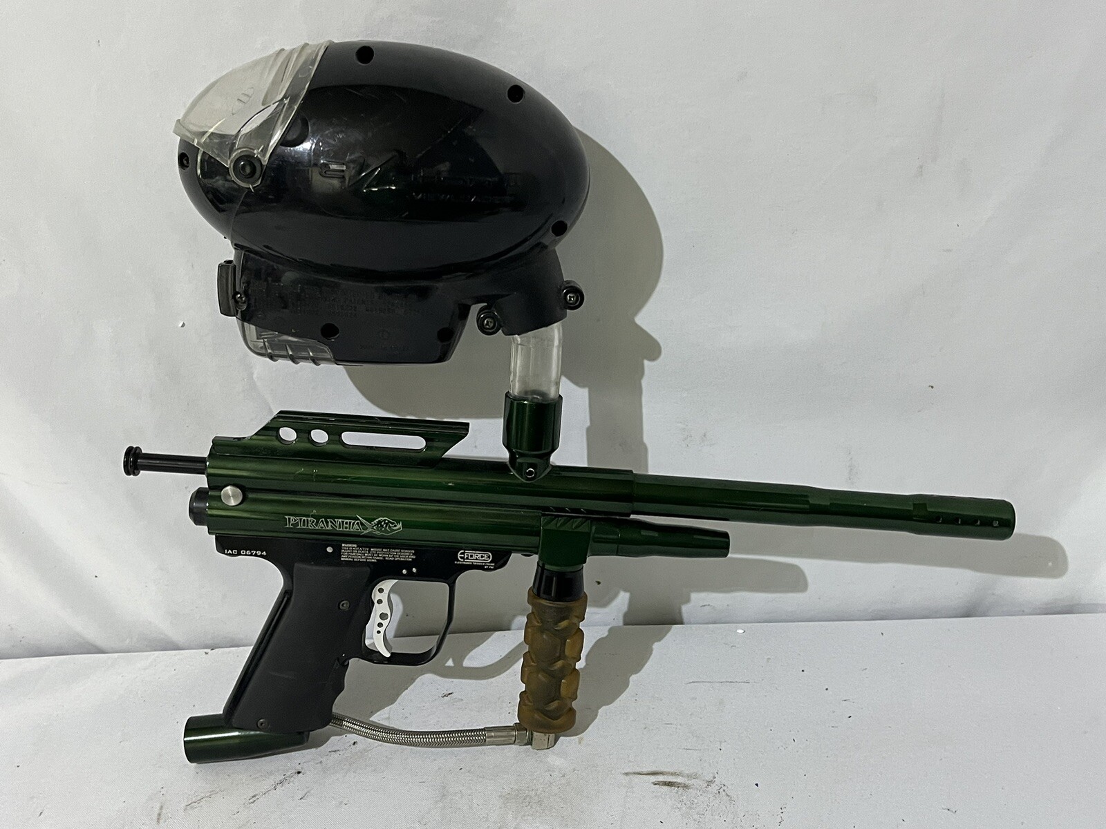 Vintage PMI Piranha Paintball Gun HNN 01681 UNTESTED w Evlution ii