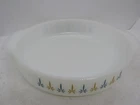 Vintage Anchor Hocking Fire King Candle Glow 9” Round Baking Dish MCM