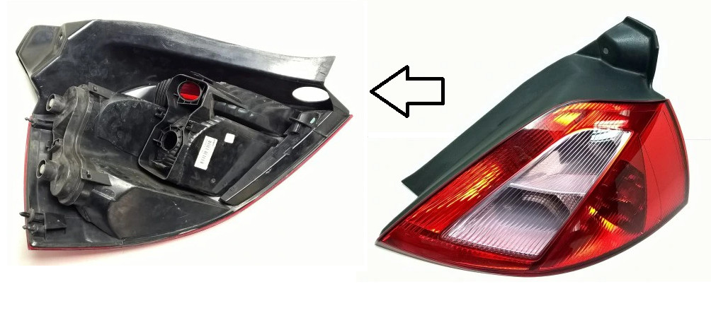 Lampe feu arrière droite Megane II 2002-2005 clignotant et stop pièce auto 8200073237
