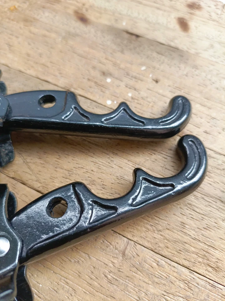 NOS Old School BMX Alavanca Freio 1PC Estilo Vintage PRETO dois dedos - Imagem 2 de 4