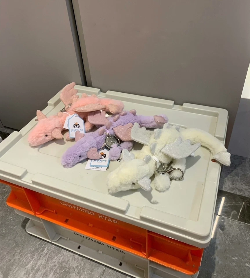 Jellycat 12cm Cute Flying Dragon Plush Keychain Pendant Genuine with label - Image 3 of 4