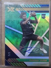 Trevon Diggs 2020 Panini XR RC #165 Auto SSP Green 5/5 Cowboys Rookie
