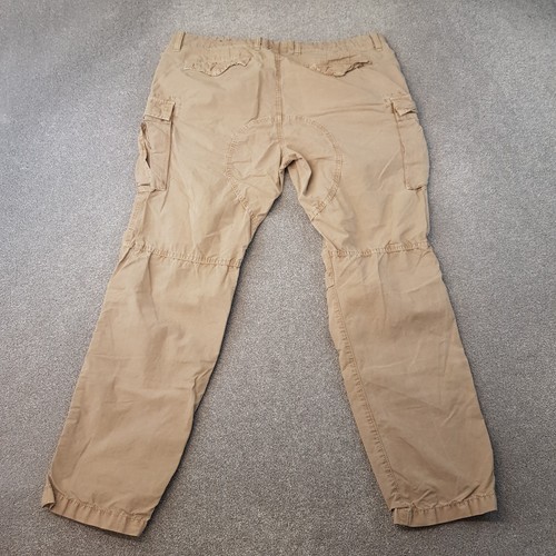 Superdry Uomo Pantaloni 38x31 Beige Militare Cargo Utility Combat Pants Surplus - Foto 9 di 10