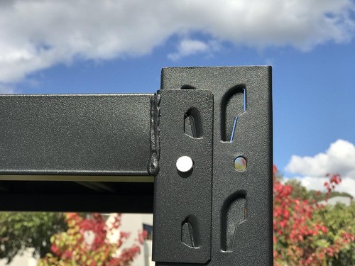 1.2M Length Matte Black Heavy Duty Warehouse Racks Storage Shelves Garage Shelf - Picture 7 of 11