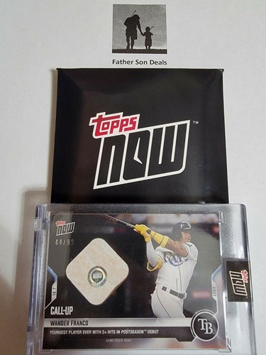 2021 Wander Franco MLB Topps Now Call Up Base Relic Rookie Card 924A 